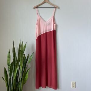 Lulu’s Seaside Retreat Color Block Sheer Maxi Coverup Dress